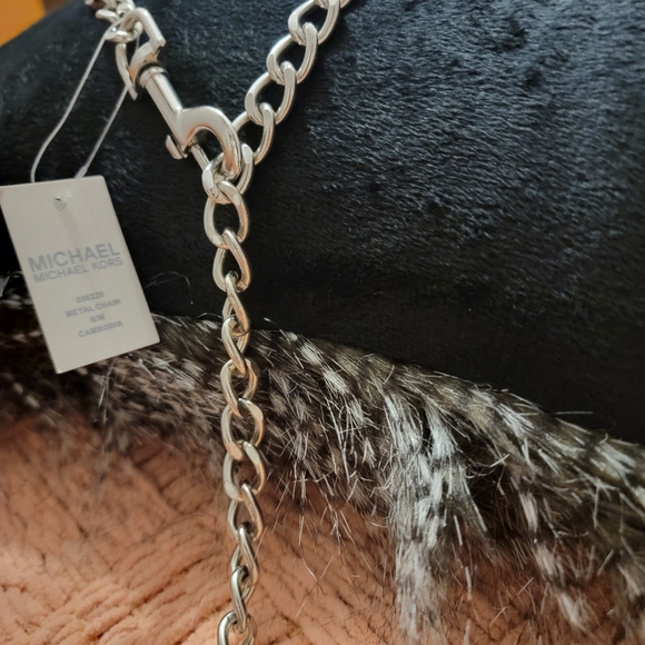NEW MICHAEL Michael Kors Silver Chain Belt main image 11